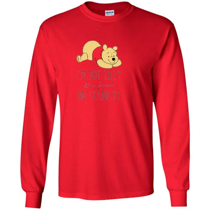 Cartoon T-shirt I'm Not Lazy I'm Just On Stand By Red