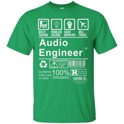 Audio Engineer Shirt Multi Tasking Problem Solving Irish Green