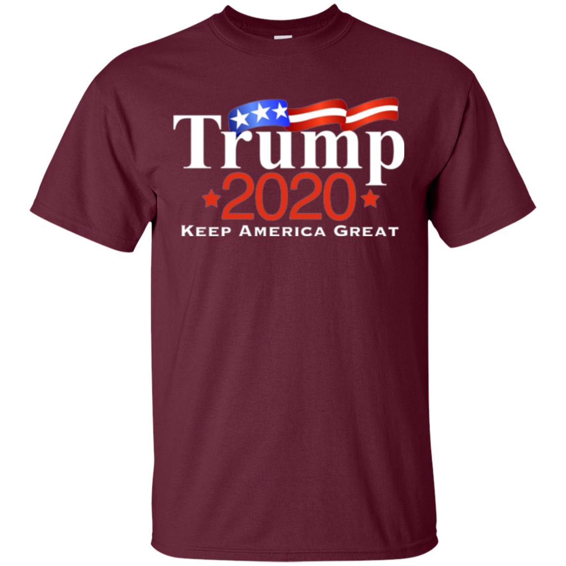 Pro Trump 2020 Keep America Great T-shirt Maroon