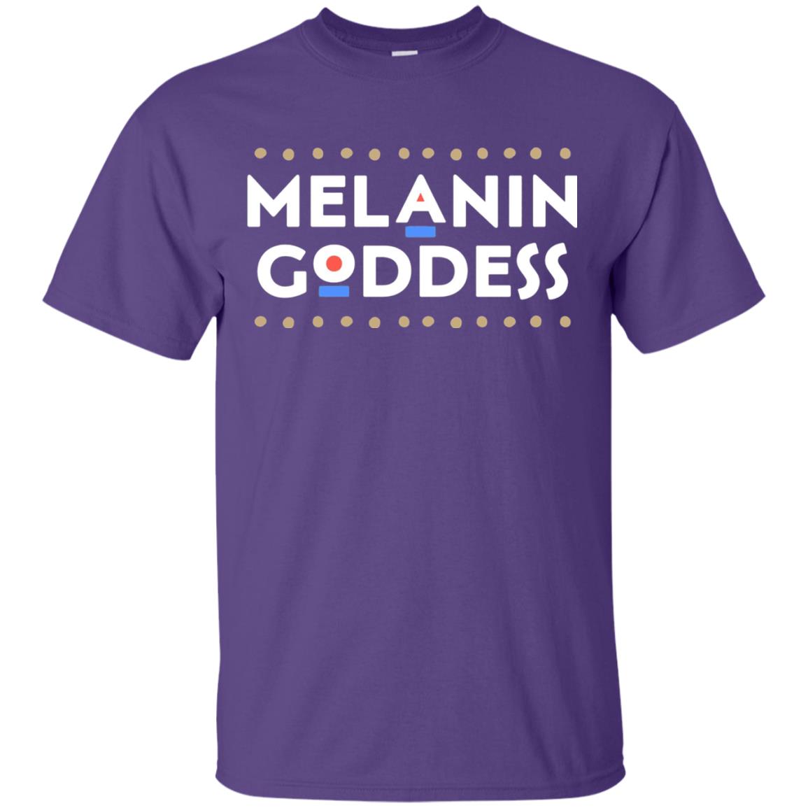 Melanin Goddess African T-shirt Black Girl Poppin_ Purple