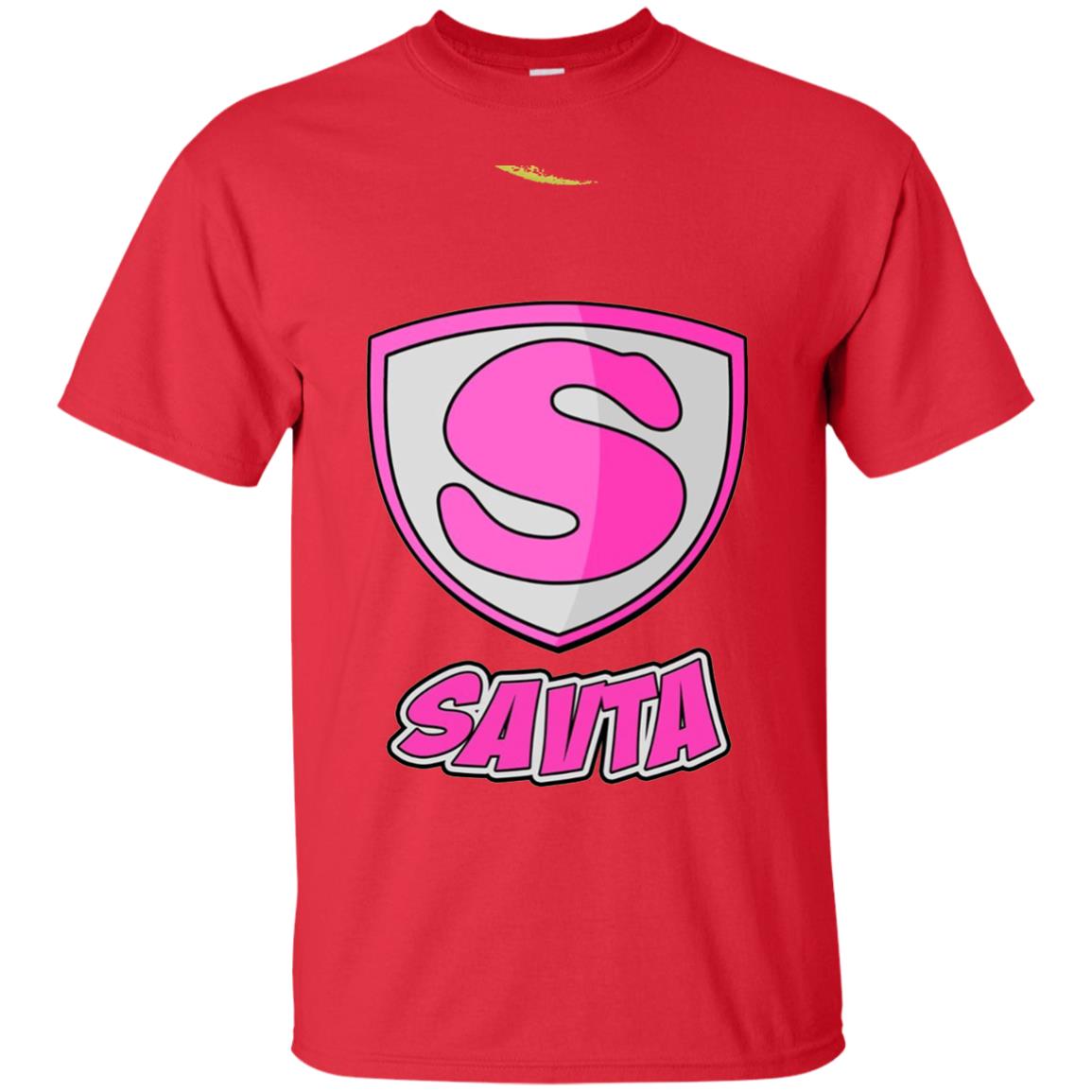 Savta Superhero Mother_s Day Super T-shirt Red