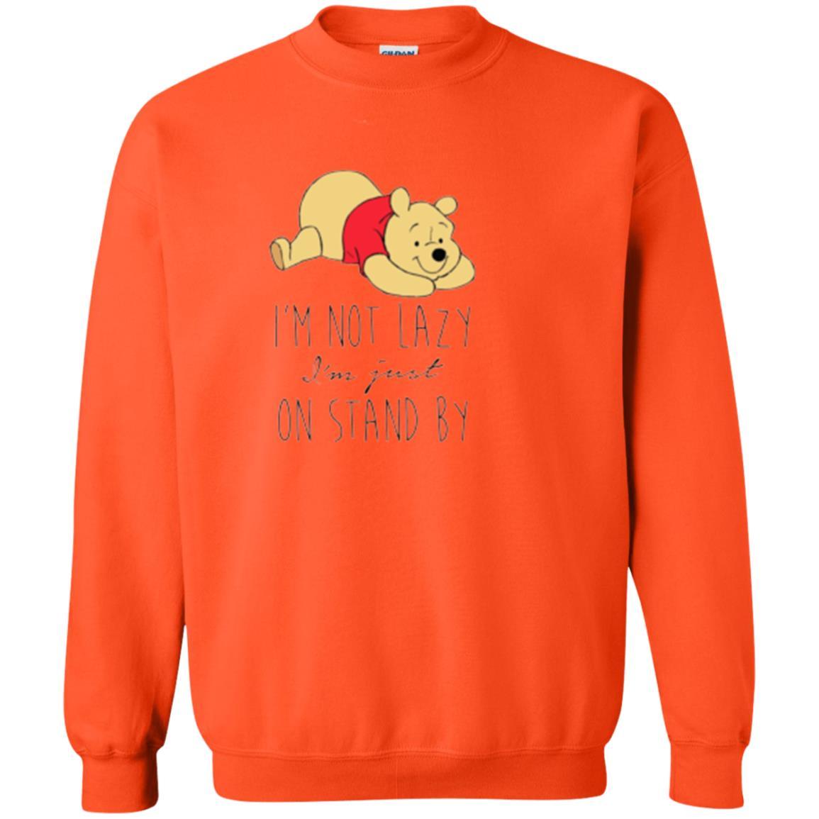 Cartoon T-shirt I'm Not Lazy I'm Just On Stand By Orange