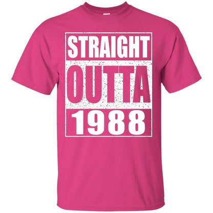Straight Outta 1988 Funny 30th Birthday Shirt Heliconia