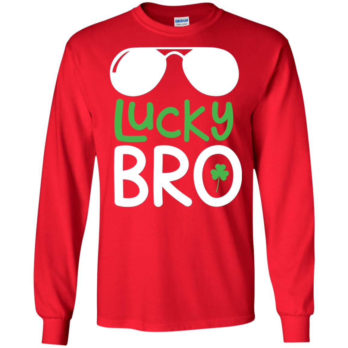 Lucky Bro St. Patrick_s Day T-shirt Red