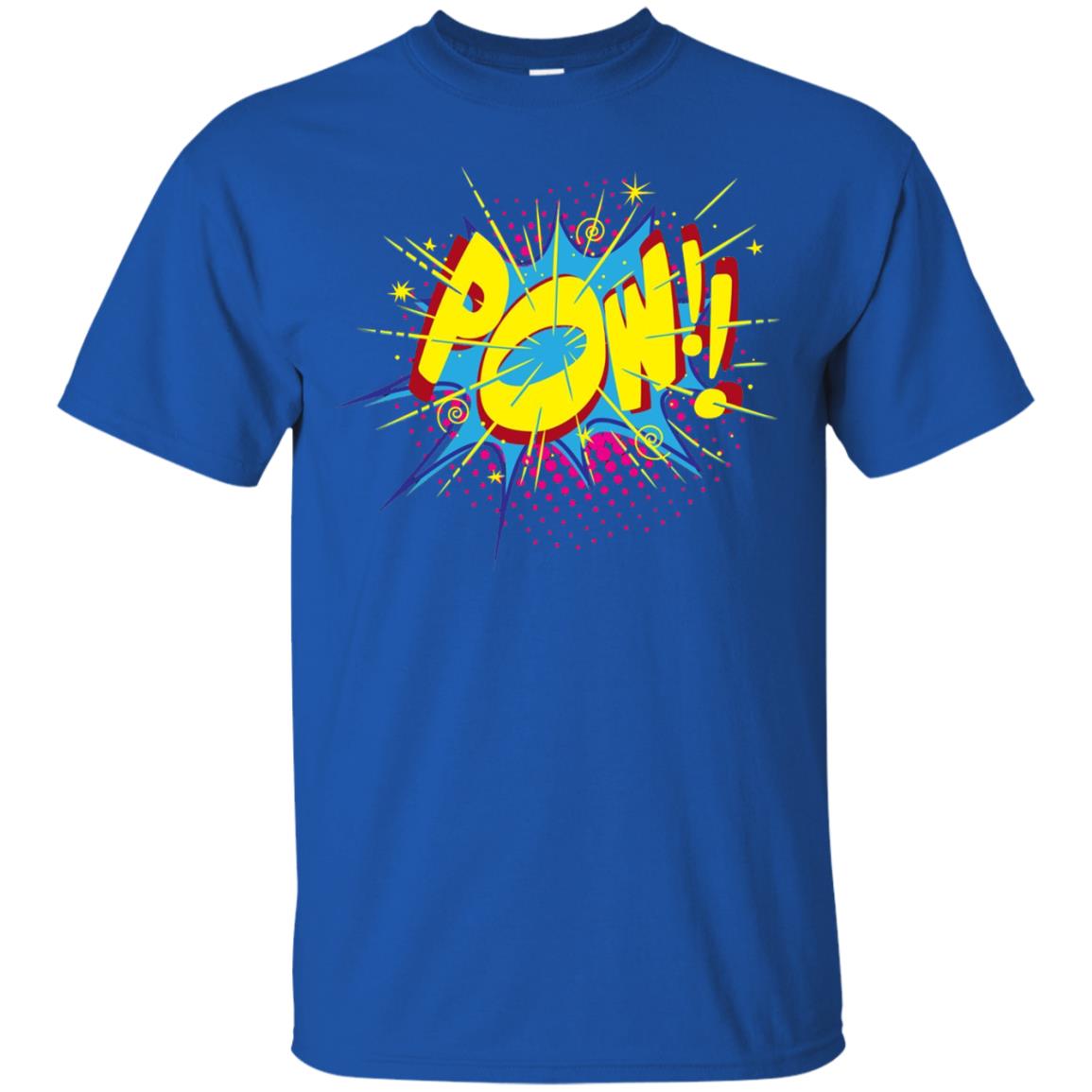 Pow Comic Sound Effect Shirt Royal