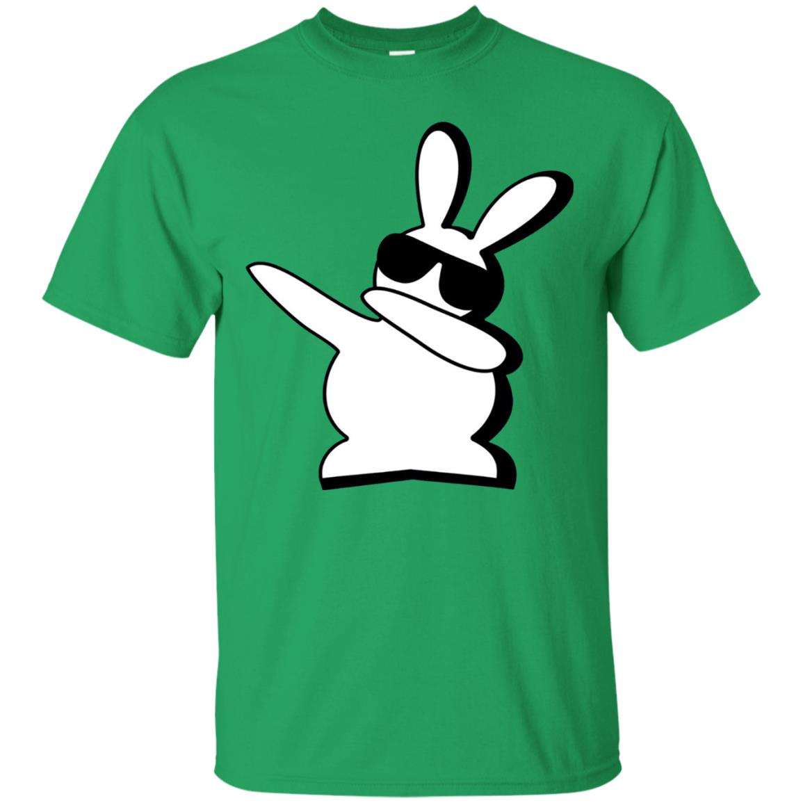 Dabbing Hip Hop Bunny Easter Dab Rabbit Dance T-shirt Irish Green