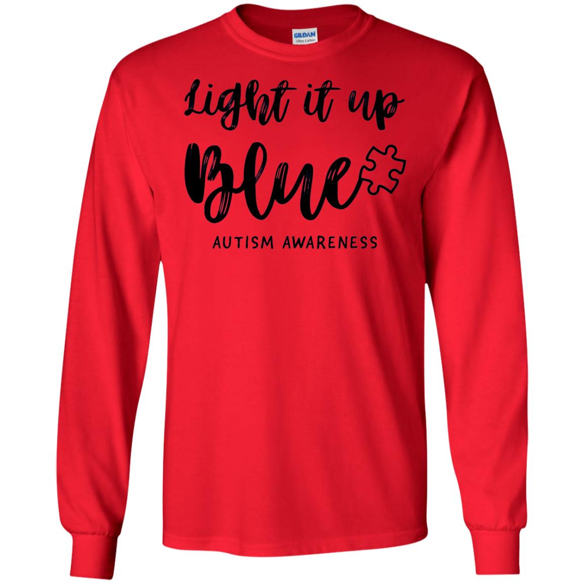 Autism Awareness Shirts Light It Up Blue Red