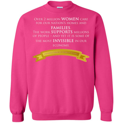 Over 2 Millions Woman Care For Our Nation_s Homes Domestic Workers Saying T-shirt Heliconia