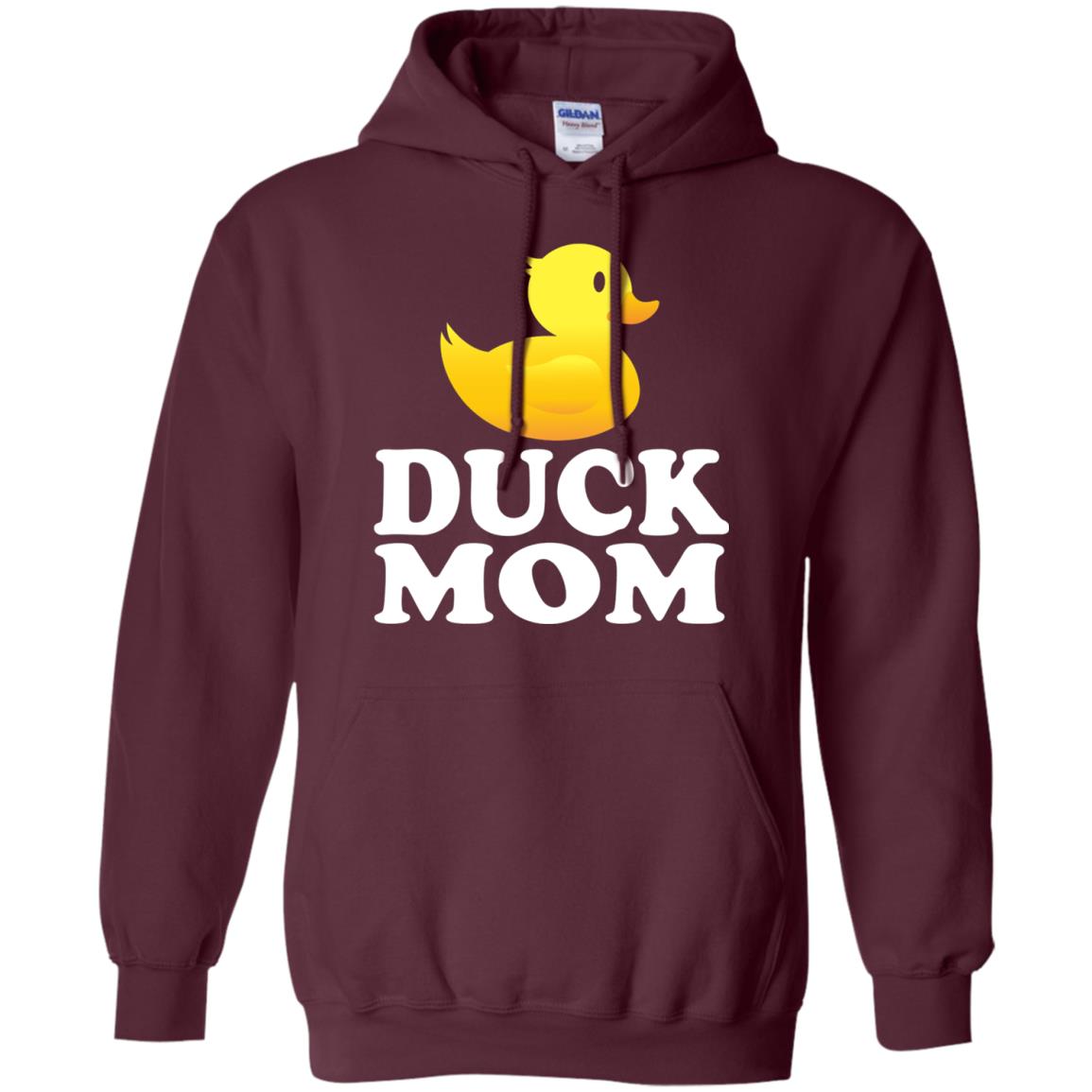 Duck Mom Funny Bird Lover T-shirt Maroon