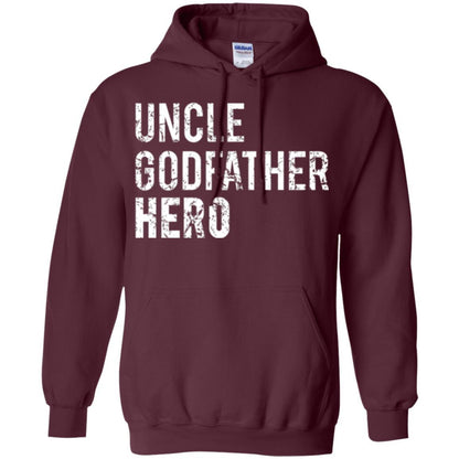 Family T-shirt Uncle Godfather Hero Maroon