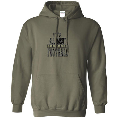 Football Lover T-shirt It_s All About Football Military Green