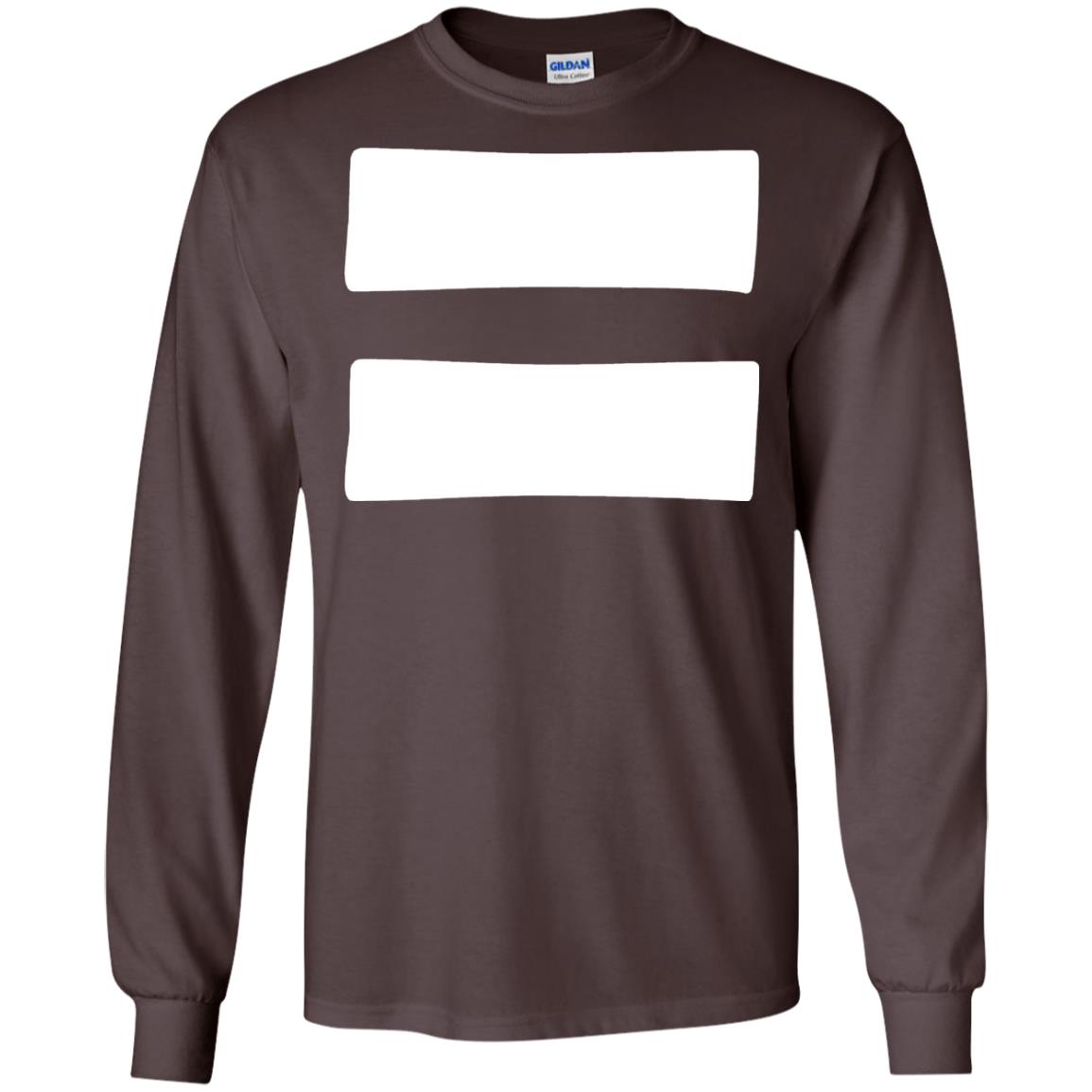 Equals Sign T-shirt Equality Symbol Feminism Dark Chocolate