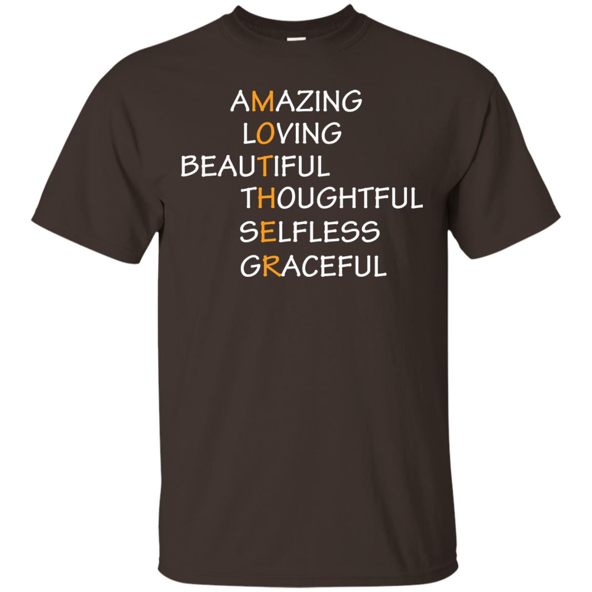 Amazing Loving Beautiful Thoughtful Selfless Graceful Mother Dark Chocolate