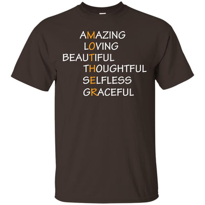 Amazing Loving Beautiful Thoughtful Selfless Graceful Mother Dark Chocolate