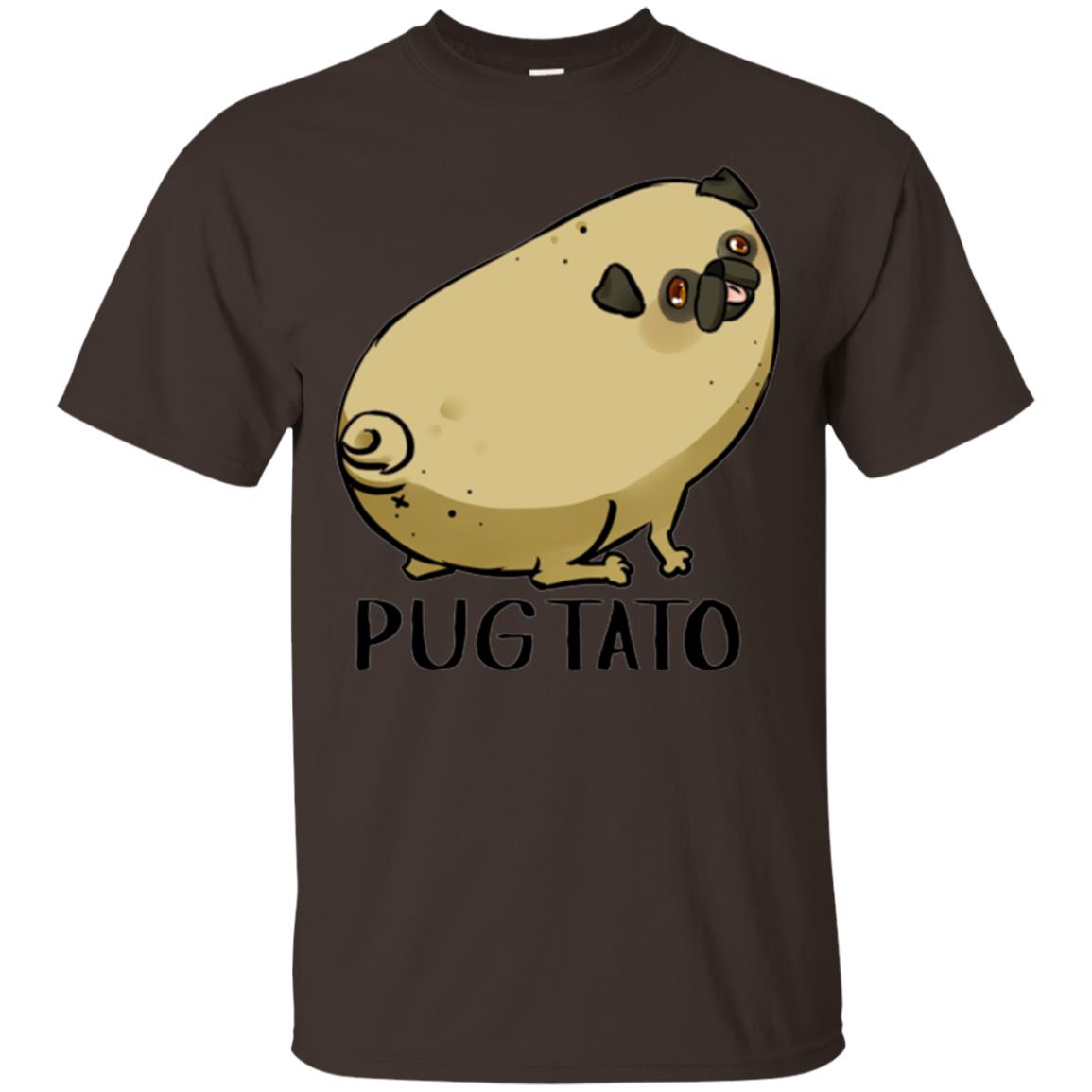 Dog Lovers T-shirt Pugtato Dark Chocolate