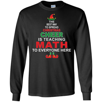 Elf Christmas T-shirt Math Teacher Christmas T-shirt Black