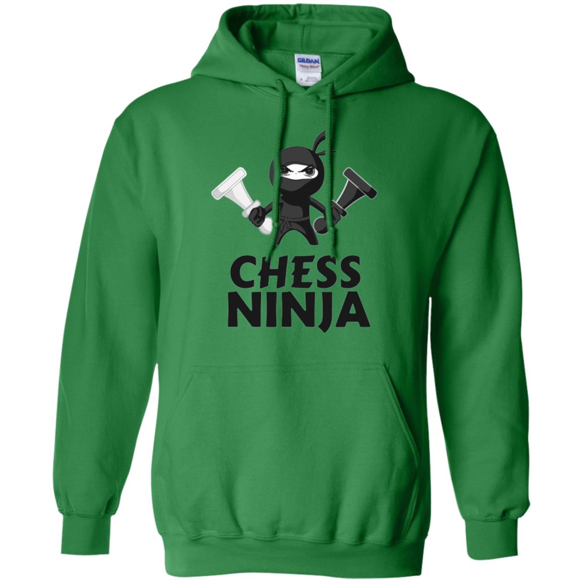 Funny Chess Ninja T-shirt Irish Green