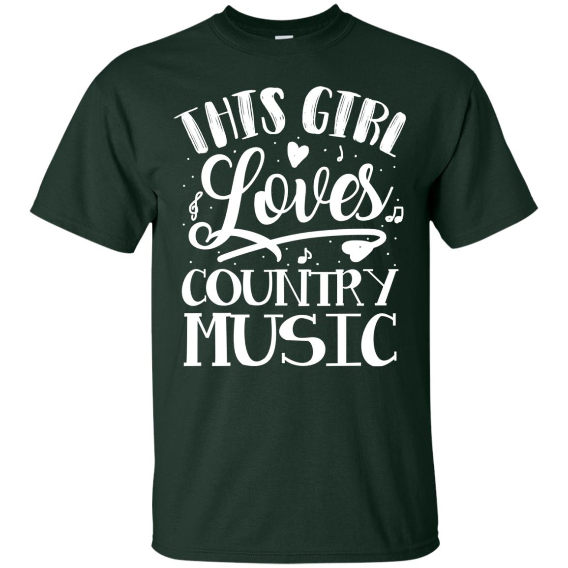 This Girl Loves Country Music Shirt Forest