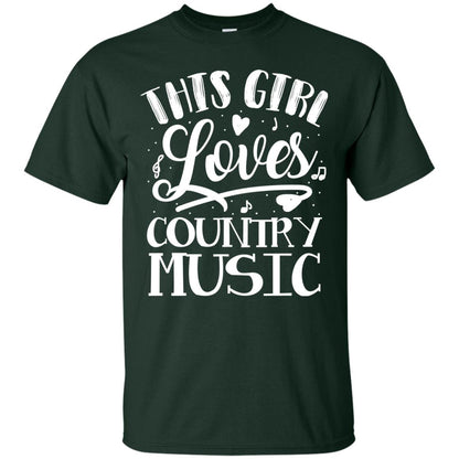 This Girl Loves Country Music Shirt Forest