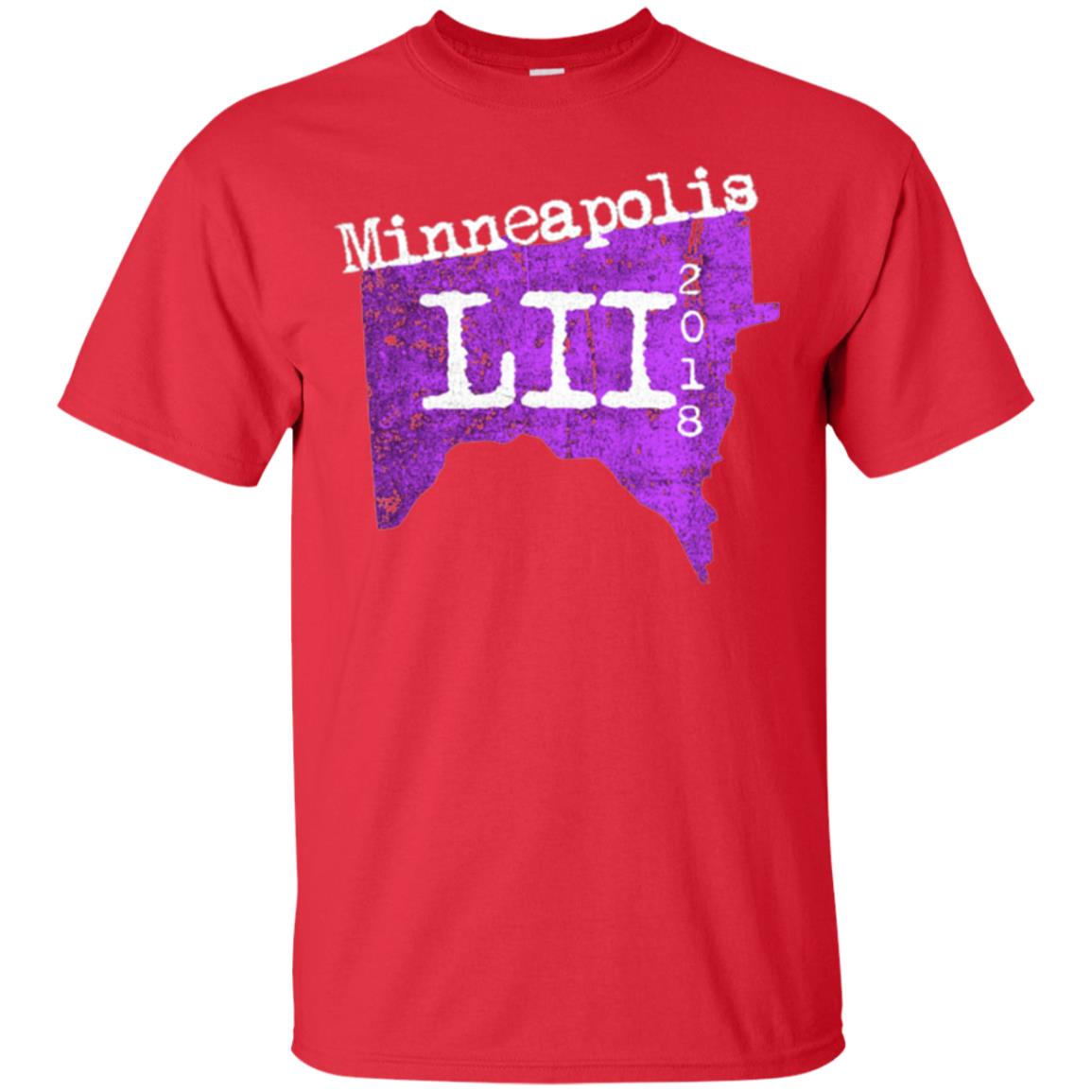 Football Lover T-shirt Minneapolis Minnesota 2018 T-shirt Red