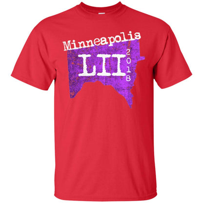 Football Lover T-shirt Minneapolis Minnesota 2018 T-shirt Red