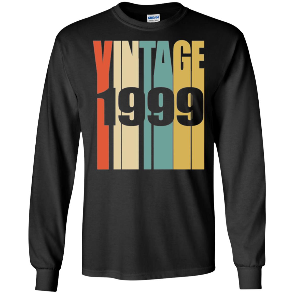 Brithday T-shirt Retro Vintage 1999 Black