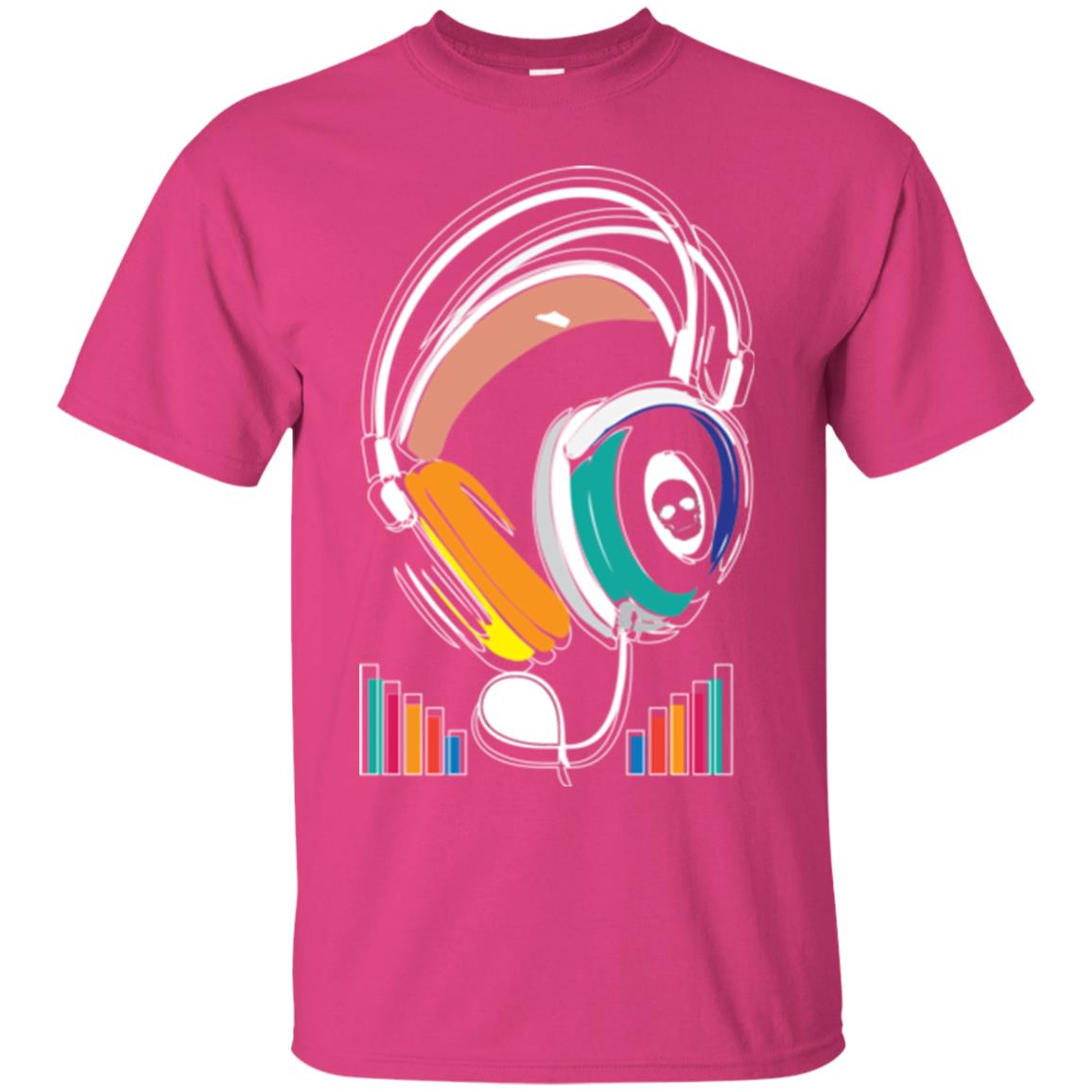 Music Lover T-shirt Sound Activated Glow Heliconia