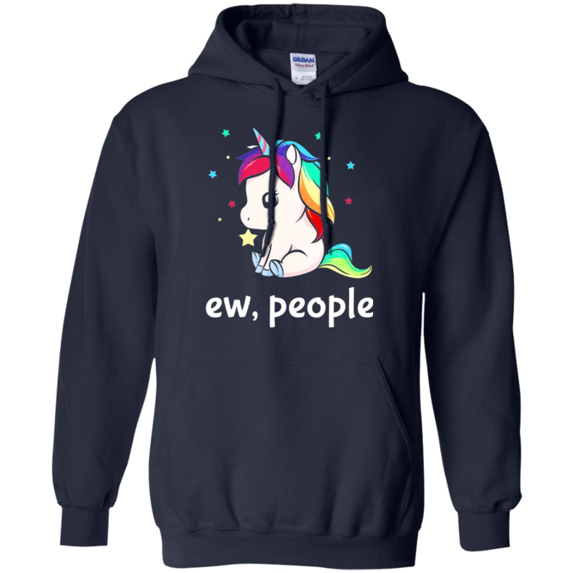 Unicorn Lover T-shirt Ew People T-shirt Navy