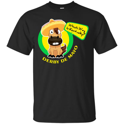 Which Way Is Kentucky Derby De Mayo Horse Race Shirt Black