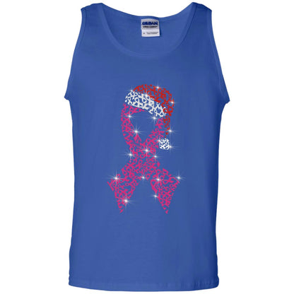 Pink Ribbon With Santa Hat Breast Cancer Awareness X-mas Gift Shirt Royal