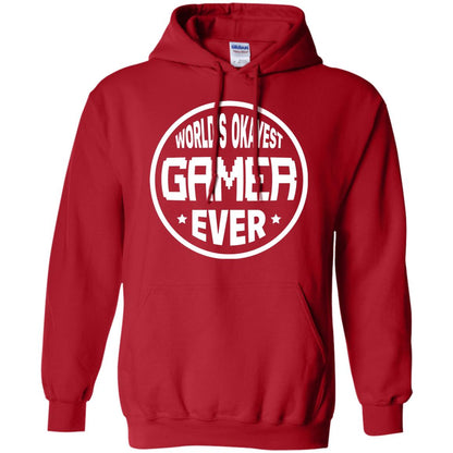 World’s Okayest Gamer Ever Best T-shirt For Gaming Lover Red