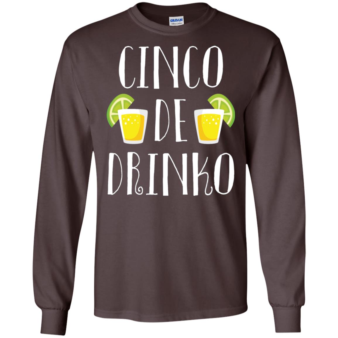 Cinco De Mayo Drinko Drink Lover Shirt Dark Chocolate