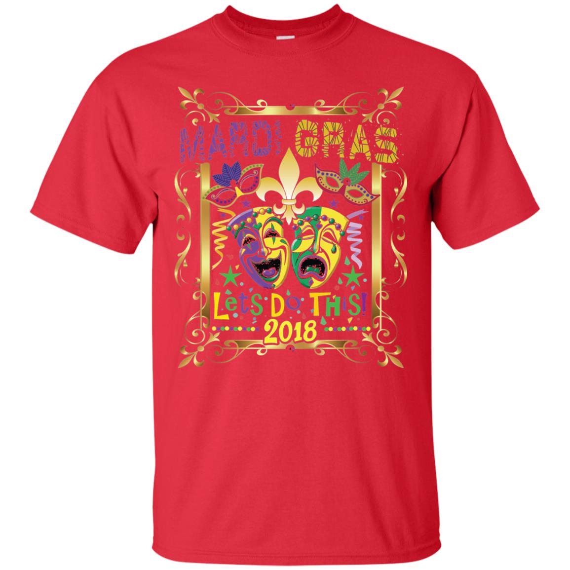 Fleur Symbol New Orleans Parade Mardi Gras T-shirt Red
