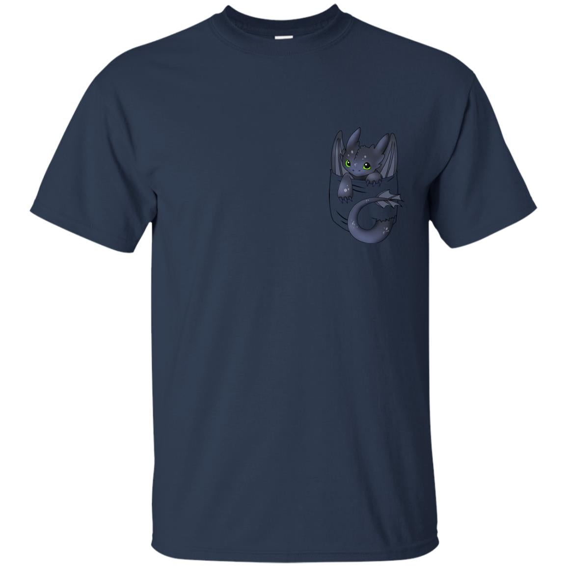 Dragon In Pocket Shirt Navy