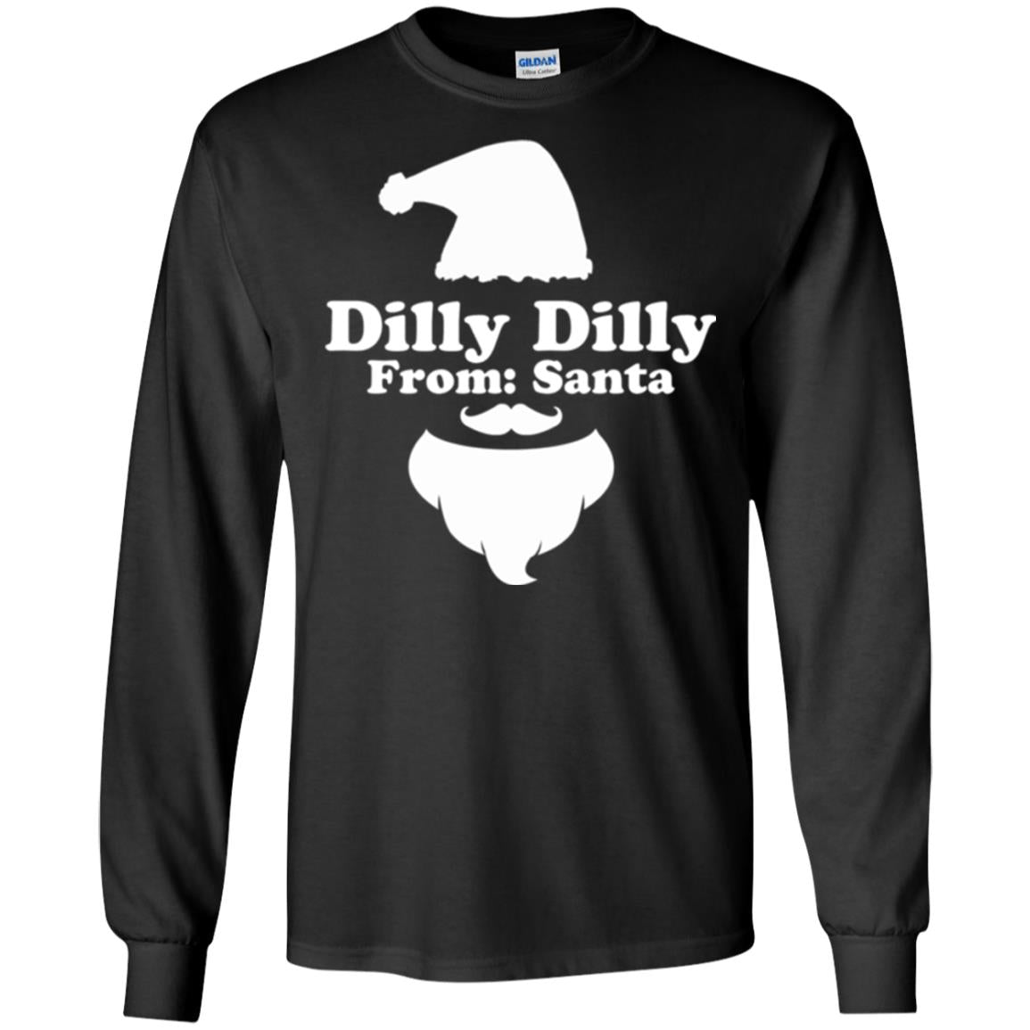 Christmas T-shirt Dilly Dilly From Santa Black