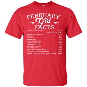 February  Girl Facts Facts T-shirtG200 Gildan Ultra Cotton T-Shirt