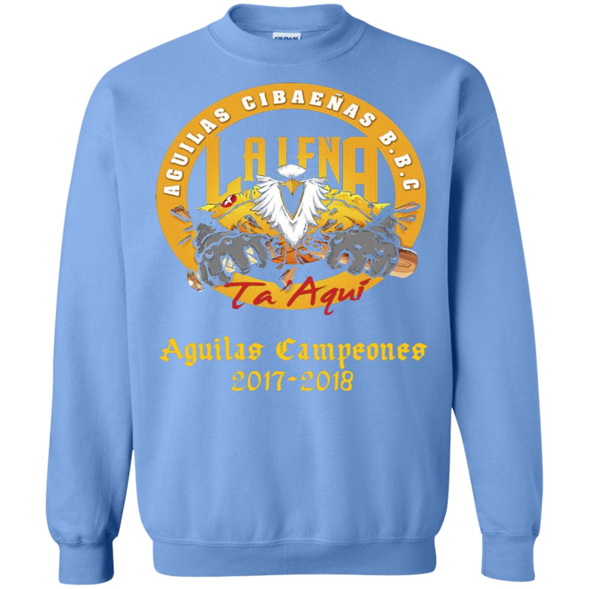 Baseball Lover T-shirt Aguilas Cibaenas Campeones 2017-2018 Carolina Blue