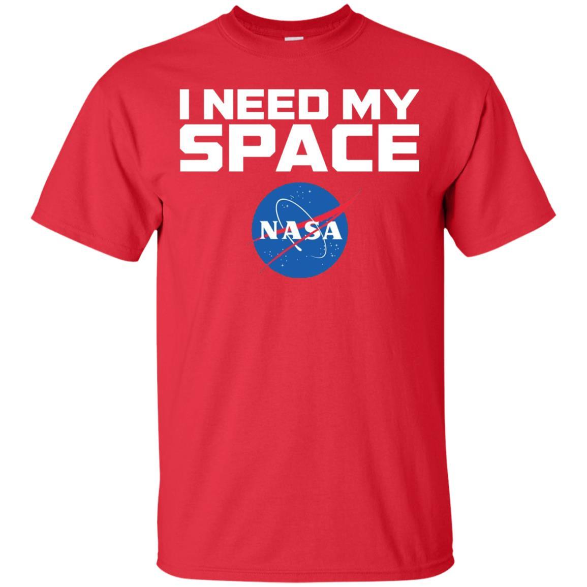 Nasa Logo T-Shirt I Need My Space Red