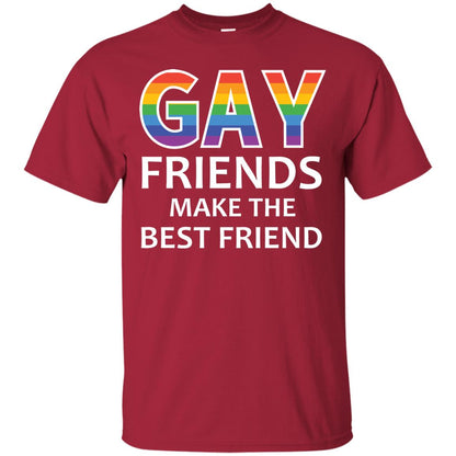 Gay Friends Make The Best Friend Lgbt Shirt Cardinal