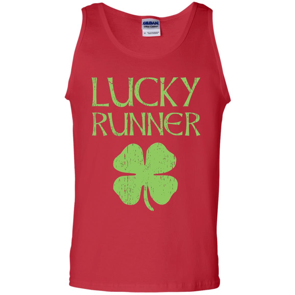 Irish Running Lucky Runners St. Patrick_s Day T-shirt Red