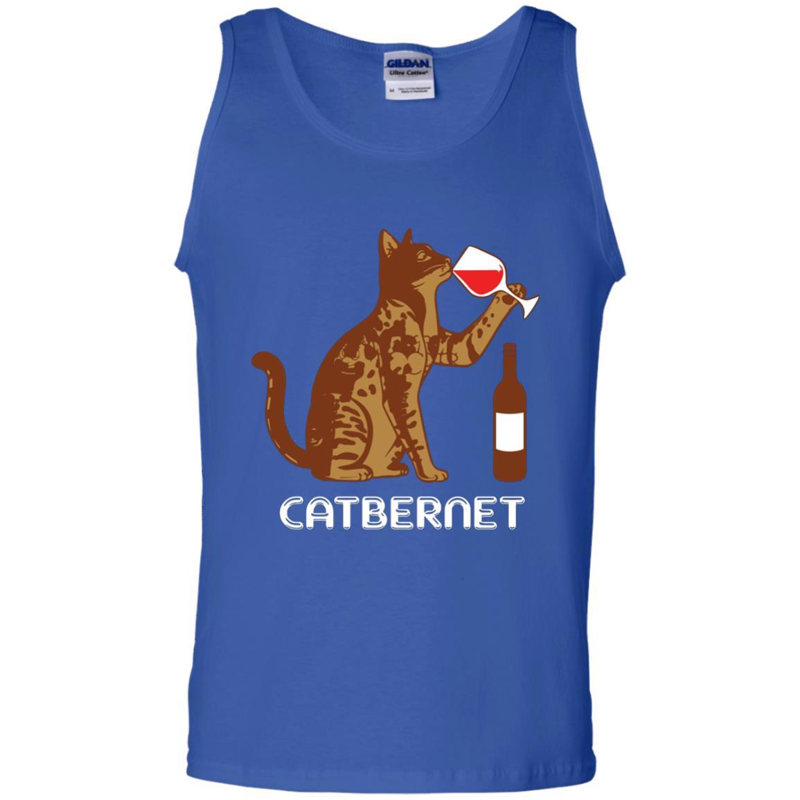 Cat Lovers T-shirt Catbernet Cat Wine Royal