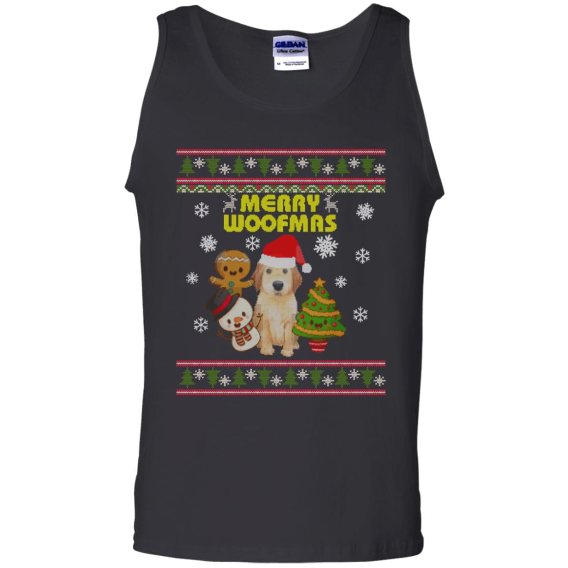 Merry Woofmas Dogs Lovers X-mas 2018 Gift Shirt Black