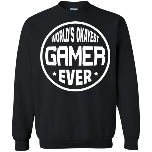 World’s Okayest Gamer Ever Best T-shirt For Gaming Lover Black