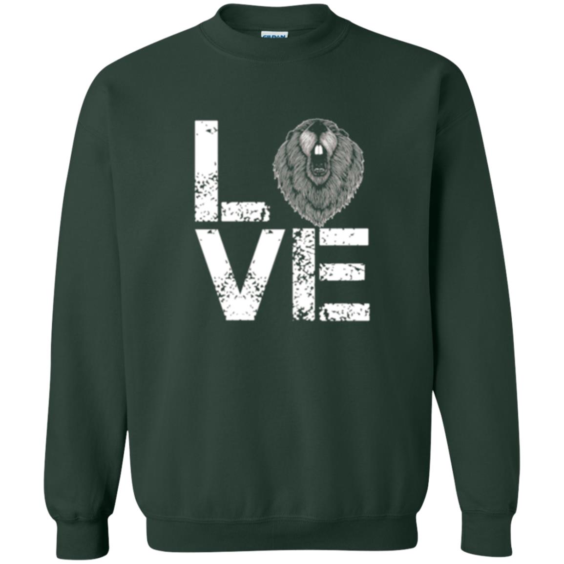 Beaver T-shirt Love Beaver Forest Green