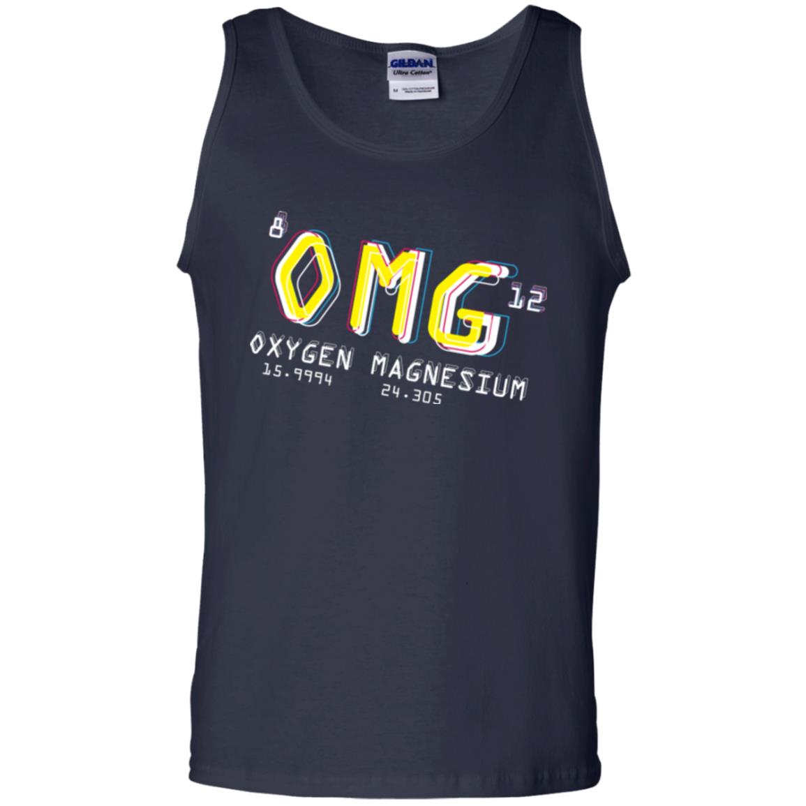Funny Science Class T-shirt Omg Oxygen Magnesium Navy