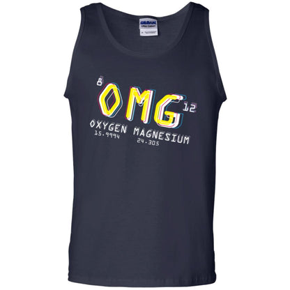 Funny Science Class T-shirt Omg Oxygen Magnesium Navy