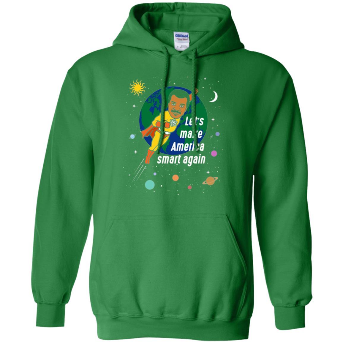 Astronomy T-shirt Let's Make America Smart Again Irish Green