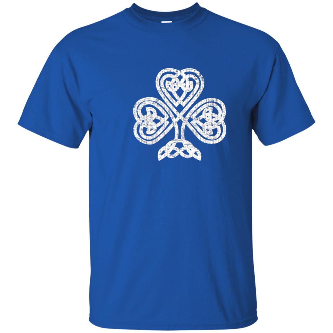 Irish Shamrock Knot Symbol St. Patrick_s Day T-shirt Royal