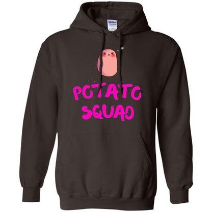 Cute Potato Squad T-shirt I Love Potato Dark Chocolate