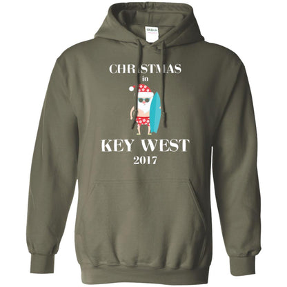 Family Vacation T-shirt Christmas In Key West 2017 Military Green